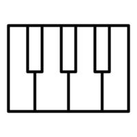 piano pictogramstijl vector