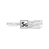 5g logo teken vector sjabloon