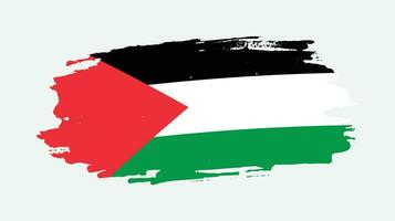 abstract Palestina grunge vlag vector