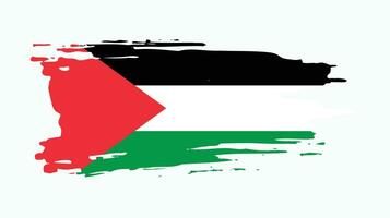 abstract Palestina grunge structuur vlag ontwerp vector