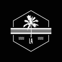 los angeles illustratie typografie. perfect voor het ontwerpen van een t-shirt vector