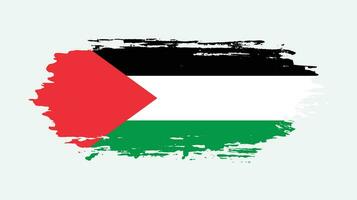 verontrust Palestina grunge structuur vlag vector