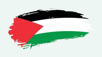 nieuw vervaagd grunge structuur wijnoogst Palestina vlag vector