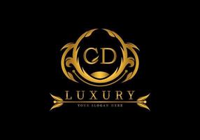 eerste CD luxe logo sjabloon decoratie vector