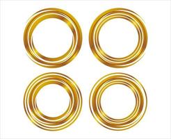 goud abstract cirkel symbool icoon vector