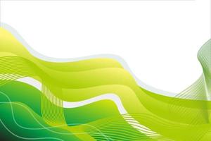 groen helling Golf en lijn abstract banier achtergrond vector