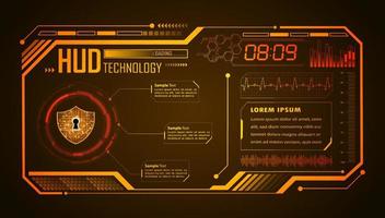 modern hud technologie achtergrond vector