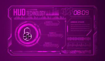 modern hud technologie achtergrond vector