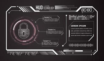 modern hud technologie achtergrond vector