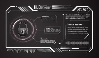 modern hud technologie achtergrond vector