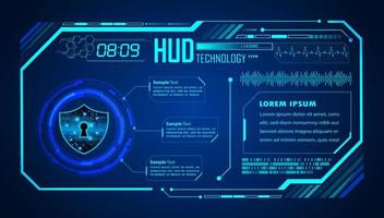 modern hud technologie achtergrond vector