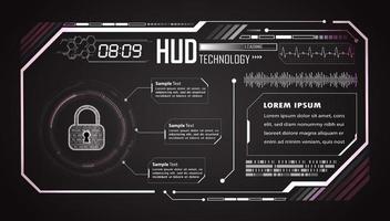 modern hud technologie achtergrond vector