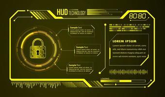 modern hud technologie achtergrond vector