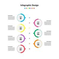 kleurrijk abstract bedrijf infographic sjabloon vector