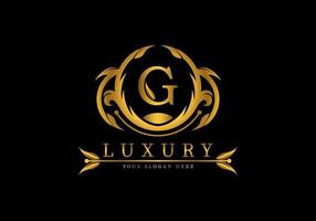brief g luxe logo sjabloon decoratie vector