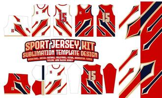 speren Jersey sjabloon ontwerp 145 patroon textiel voor sport t-shirt, voetbal, Amerikaans voetbal, e-sport, volleybal Jersey, basketbal Jersey, zaalvoetbal Jersey. vector