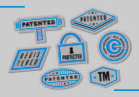 Patent Postzegels Vector Art