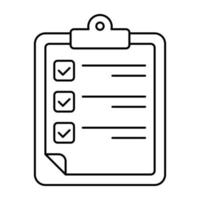 perfect ontwerp icoon van checklist vector