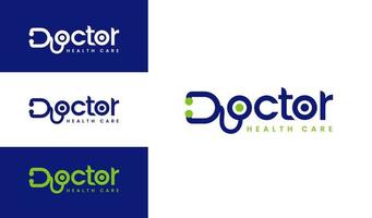 dokter logo of medisch logo sjabloon of Gezondheid zorg kliniek ontwerp vector