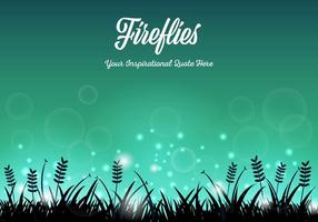Gratis Fireflies Achtergrond Vector
