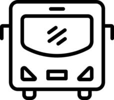 lijn pictogram voor bus vector