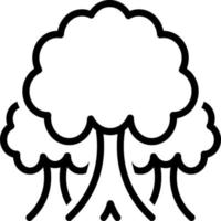lijn pictogram voor boom vector