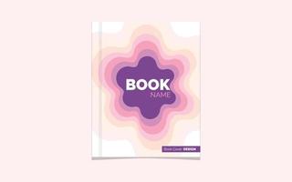 boek Hoes of folder sjabloon met 3d abstract papier besnoeiing blauw groen roze geel achtergrond. vector sjabloon in snijwerk kunst stijl