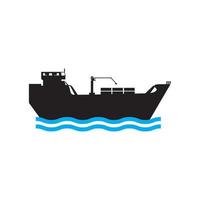 schip icoon logo, vector ontwerp illustratie