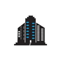 gebouw icoon logo, vector ontwerp