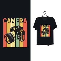 camera t overhemd sjabloon ontwerp. vector