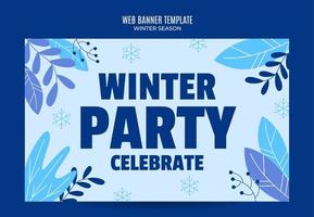 vakantie winter ontwerp voor reclame, spandoeken, folders en flyers vector