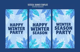 vakantie winter ontwerp voor reclame, spandoeken, folders en flyers vector