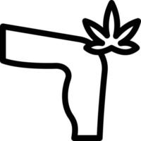 marihuana been vector illustratie Aan een achtergrond.premium kwaliteit symbolen.vector pictogrammen voor concept en grafisch ontwerp.