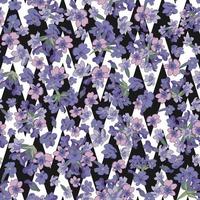 modern waterverf stijl naadloos patroon met lavendel, structuur achtergrond. botanisch illustratie. vector