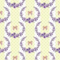 naadloos lavendel bloemen achtergrond. botanisch illustratie. vector
