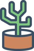 cactus vectorillustratie op een background.premium kwaliteit symbolen.vector pictogrammen voor concept en grafisch ontwerp. vector