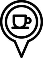 koffie plaats vector illustratie Aan een achtergrond.premium kwaliteit symbolen.vector pictogrammen voor concept en grafisch ontwerp.