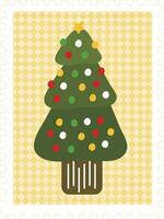 Kerstmis stempel. slingers, vlaggen, etiketten, bubbels, linten en stickers. verzameling van vrolijk Kerstmis decoratief pictogrammen vector