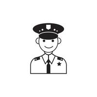 politie vector pictogram ontwerp illustratie