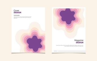 creatief papercut tijdschrift Hoes ontwerp. poster teamplaat reeks vector