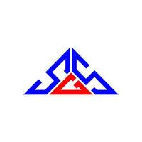 sgs brief logo creatief ontwerp met vector grafisch, sgs gemakkelijk en modern logo in driehoek vorm geven aan.