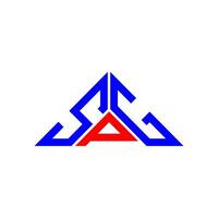 spg brief logo creatief ontwerp met vector grafisch, spg gemakkelijk en modern logo in driehoek vorm geven aan.