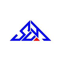 suy brief logo creatief ontwerp met vector grafisch, suy gemakkelijk en modern logo in driehoek vorm geven aan.
