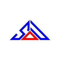 sdu brief logo creatief ontwerp met vector grafisch, sdu gemakkelijk en modern logo in driehoek vorm geven aan.