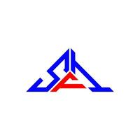 sfi brief logo creatief ontwerp met vector grafisch, sfi gemakkelijk en modern logo in driehoek vorm geven aan.