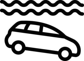 auto water naar beneden vector illustratie Aan een achtergrond.premium kwaliteit symbolen.vector pictogrammen voor concept en grafisch ontwerp.