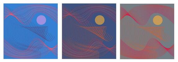 vector abstract achtergrond met kleurrijk dynamisch golven, lijn en deeltjes. illustratie geschikt voor ontwerp