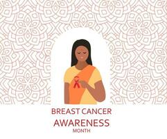 borst kanker bewustzijn infografieken, vector illustratie. lay-out sjabloon. Gezondheid zorg en medisch info