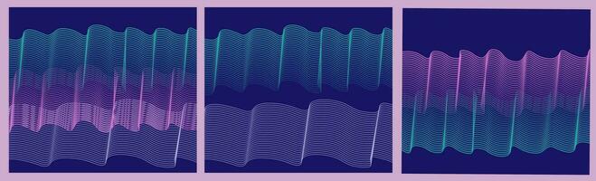 vector abstract achtergrond met kleurrijk dynamisch golven, lijn en deeltjes. illustratie geschikt voor ontwerp