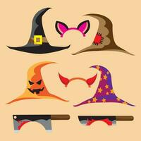 de halloween hoed bundel beeld voor vakantie concept vector